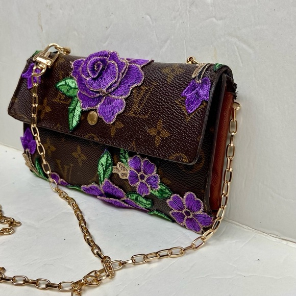 Louis Vuitton Brown Mono Long Wallet Crossbody (TH0011) - Picture 3 of 15